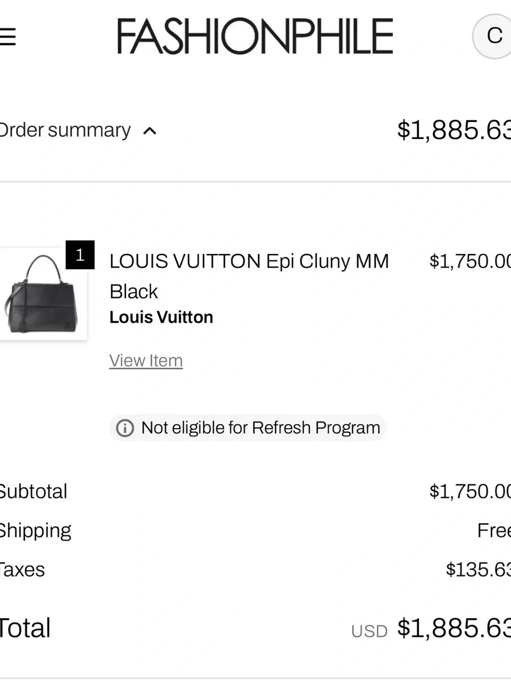 Louis Vuitton Epi Cluny MM Black
